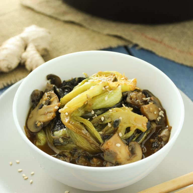 Bok Choy & Mushroom Stir-Fry
