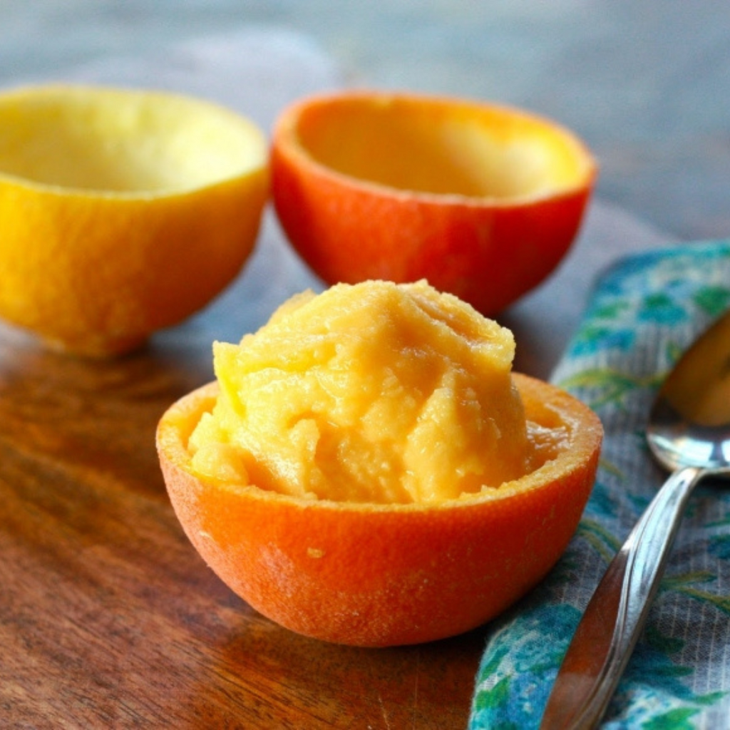 Orange Grapefruit Sorbet