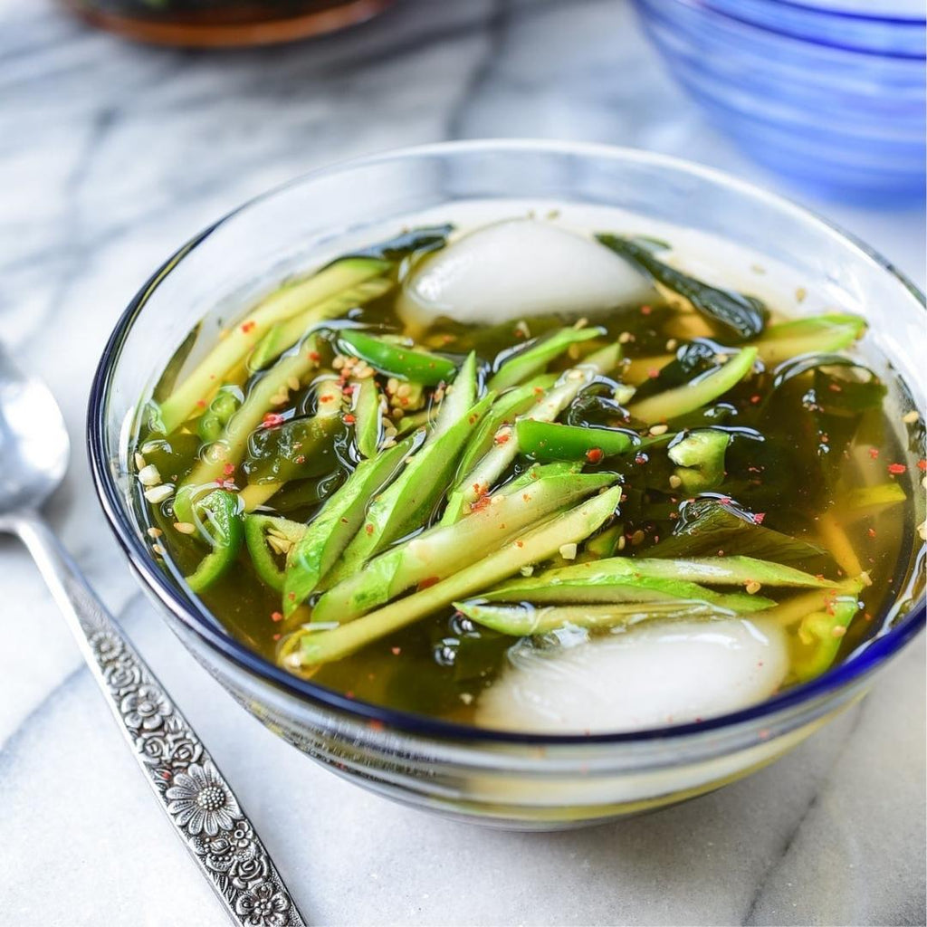 Korean Cold Cucumber Soup (Oi-Naengguk)