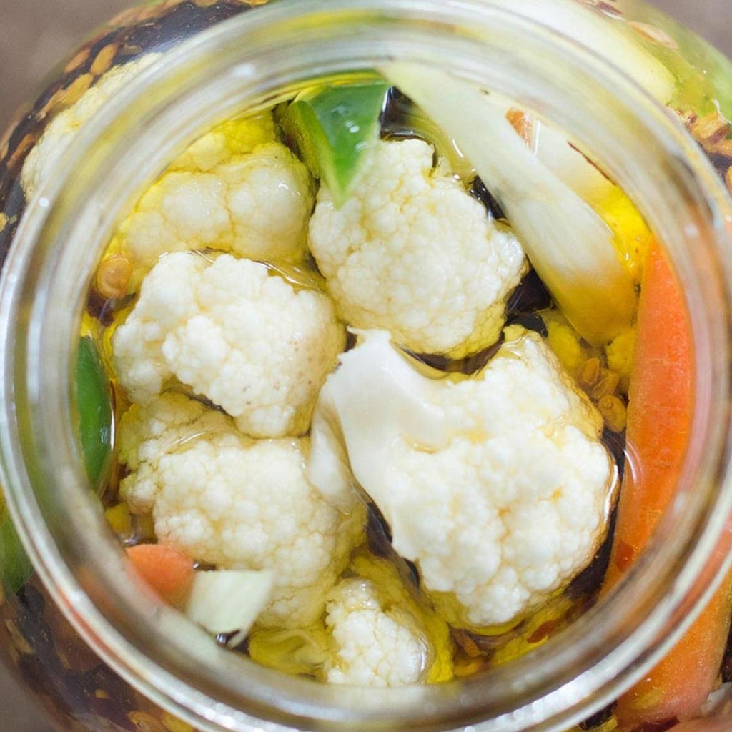 Pickled vegetables using leftover veggies