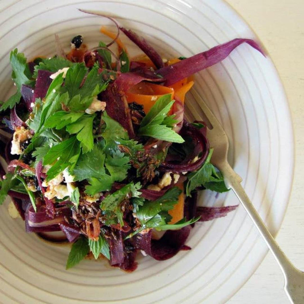 Purple Carrot Salad with Feta