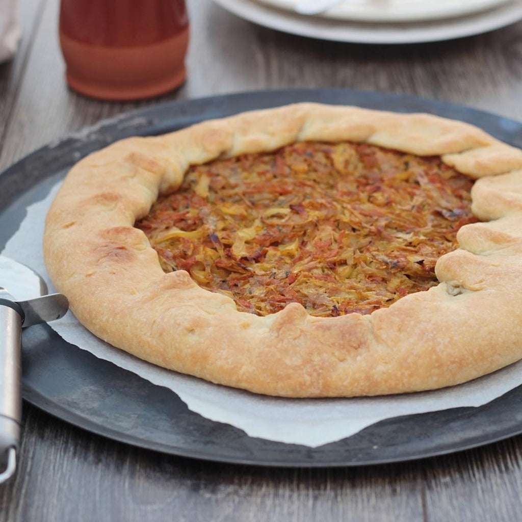 Cabbage and Mushroom Galette