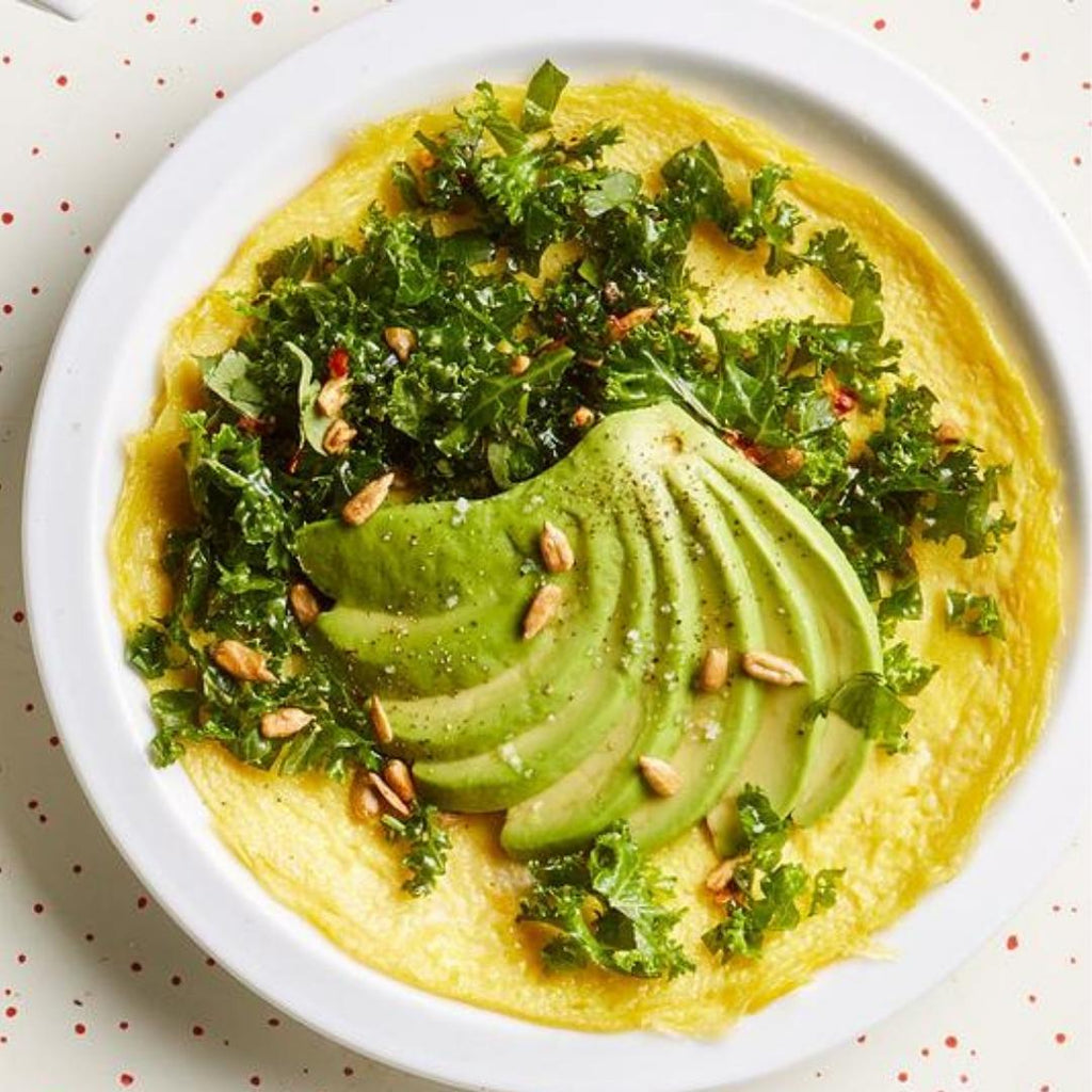 Avocado and Kale omelet