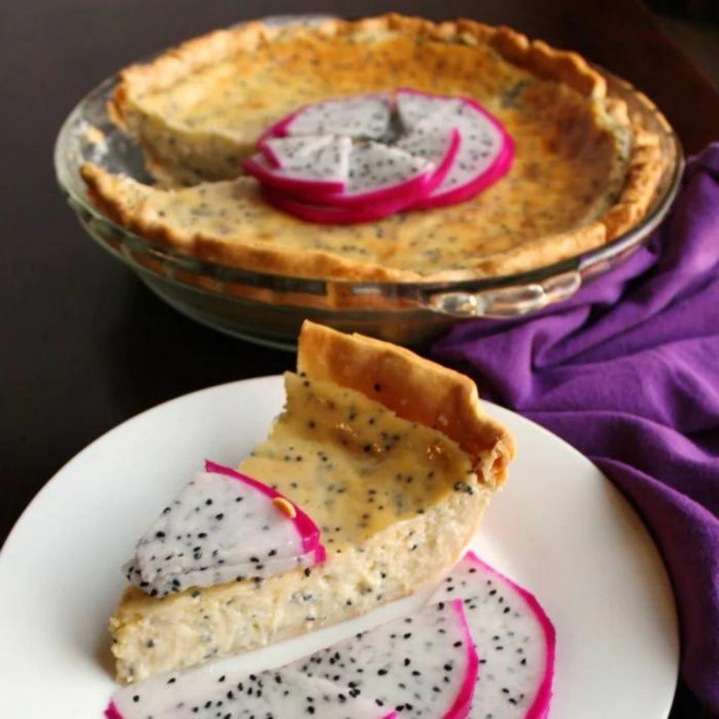 Dragon Fruit Cream Pie