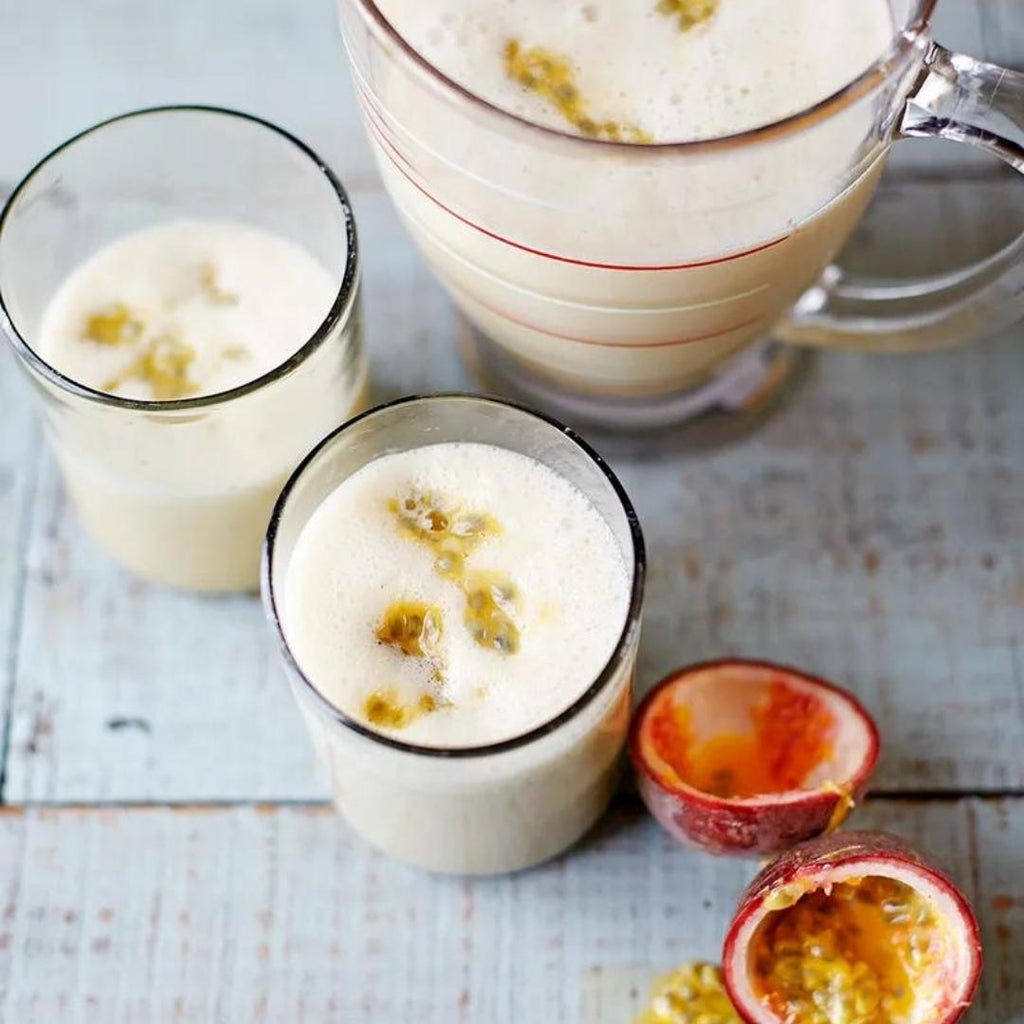 Almond, Banana and Passion Fruit Smoothie