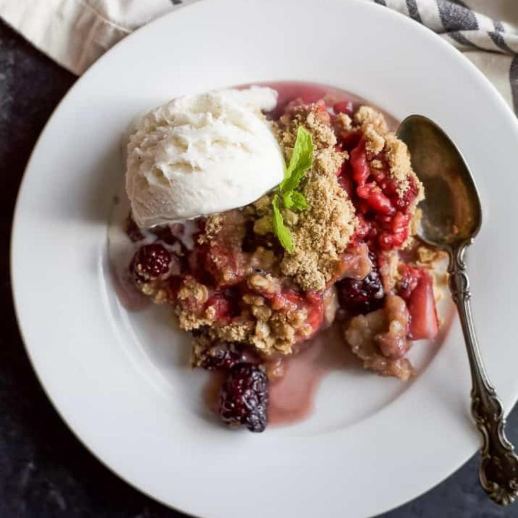 Banana Berry Crumble