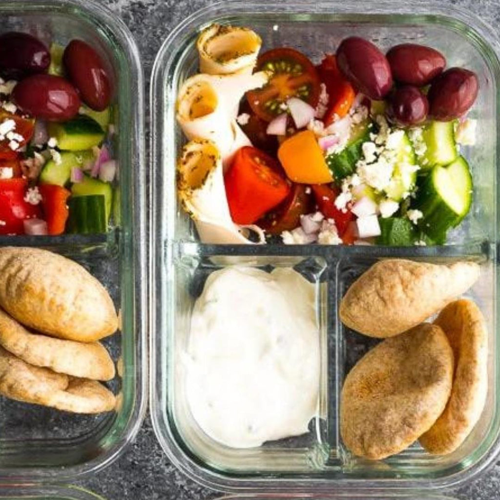 No Cook Greek Pita Bento Box