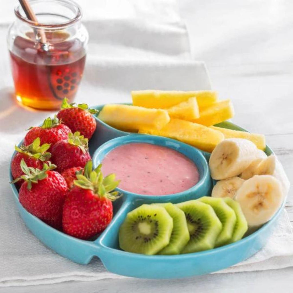 Honey, Kiwi and Raspberry Fruit Dip