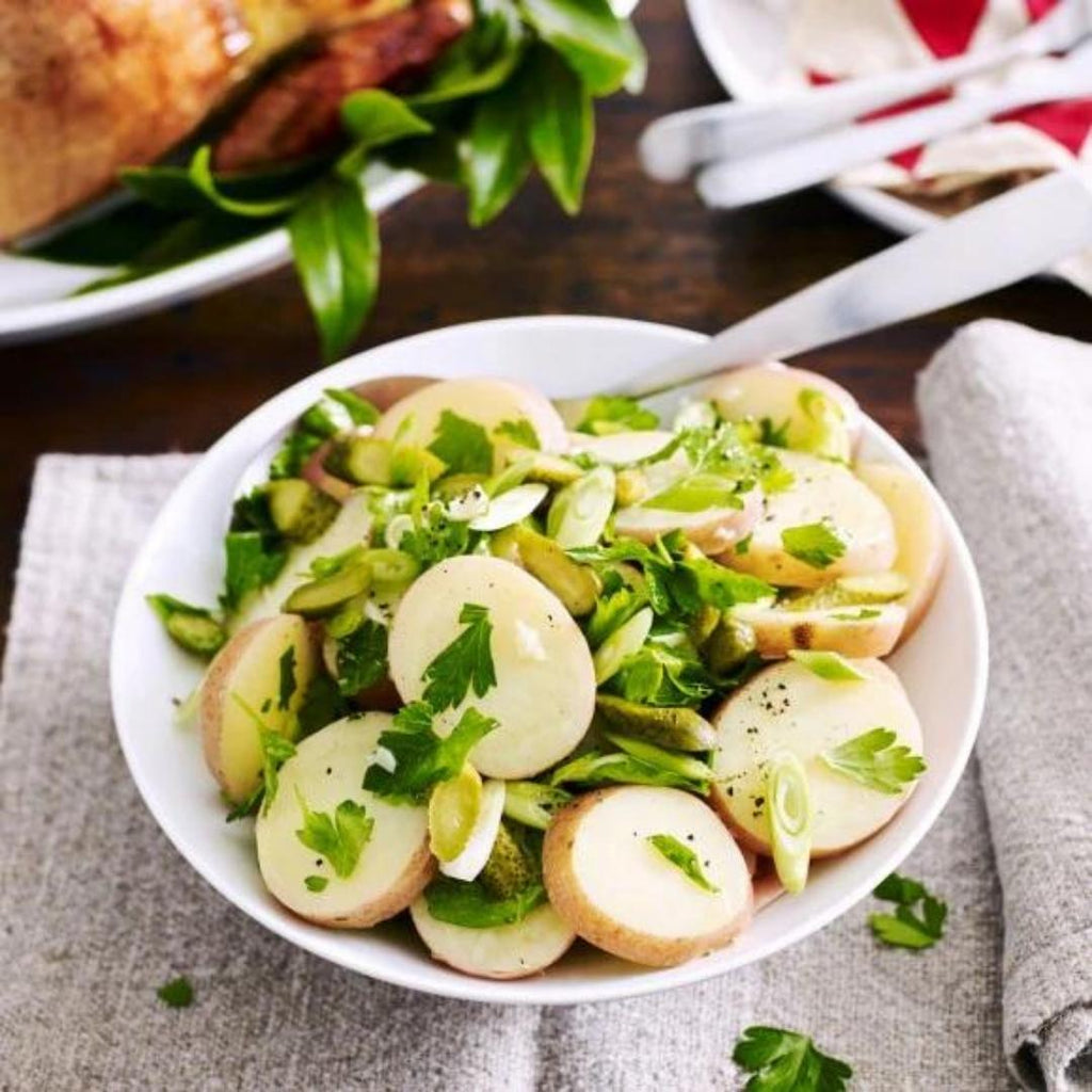 Potato and baby cucumber salad