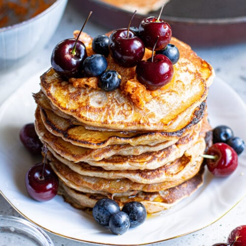 Spiced carrot pancake