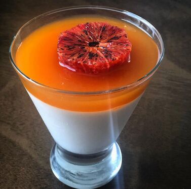 Vanilla Panna Cotta & Passion Fruit Gelee