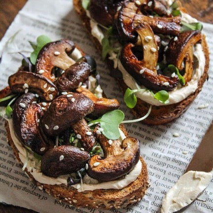 Oven baked shiitake mushrooms