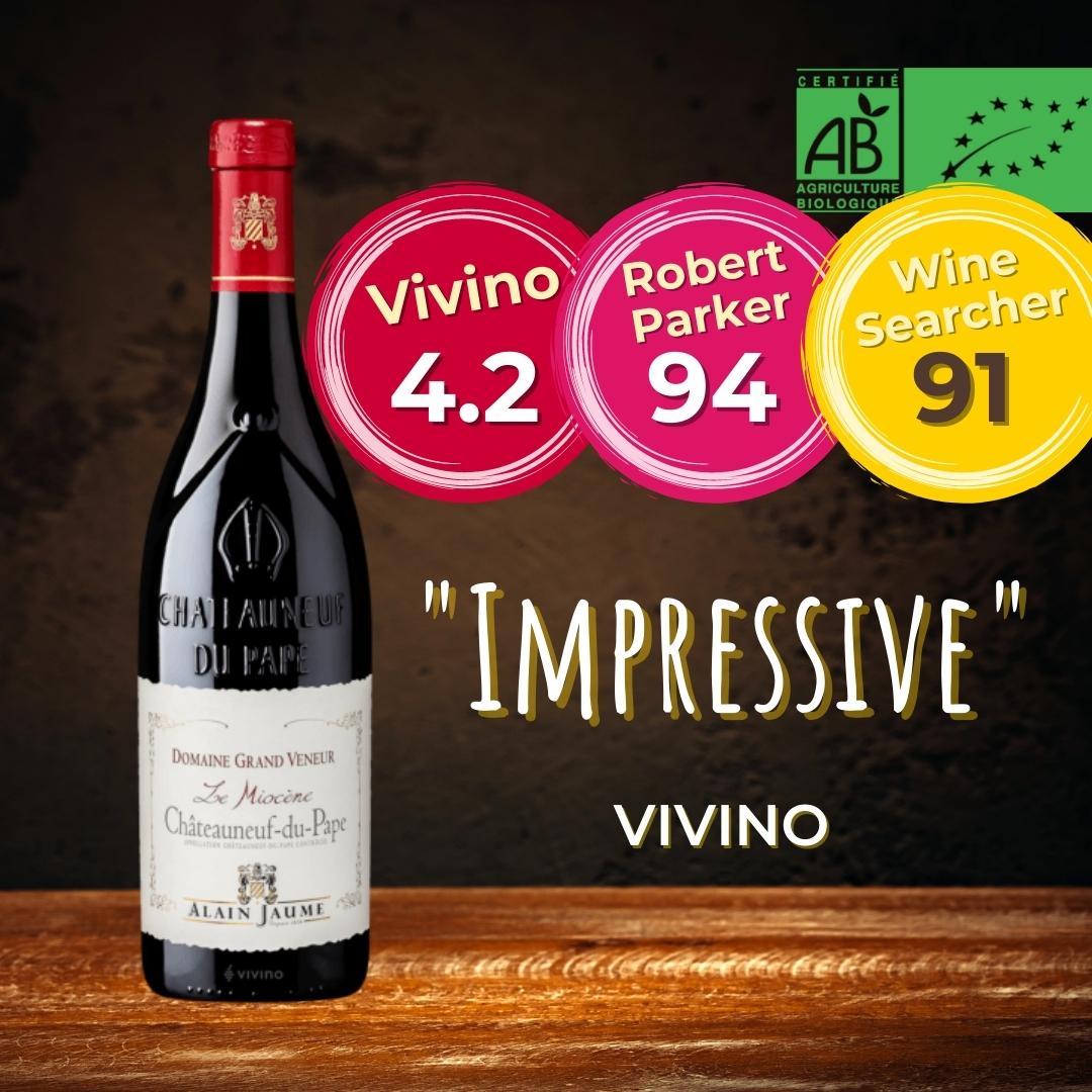 Magnum of Organic Red Wine: Châteauneuf du Pape, Domaine Grand Veneur, 2017